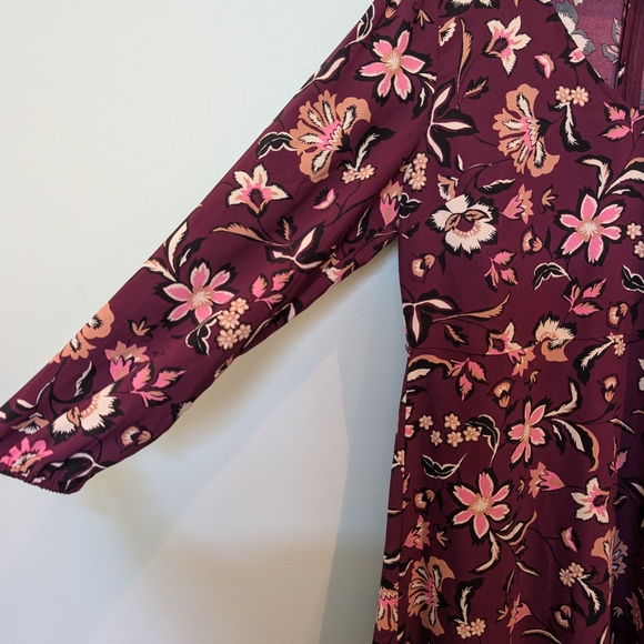Ann Taylor Purple and Pink Floral Dress - Picture 2 of 6